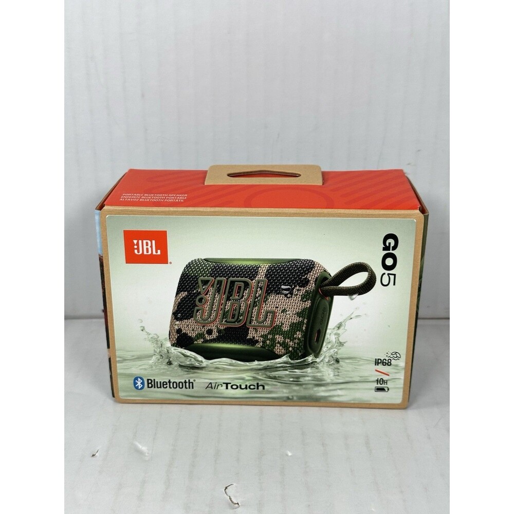 JBL Go 5 Portable Bluetooth Speaker (2026 Air Touch) Camo NEW FACTORY SEALED